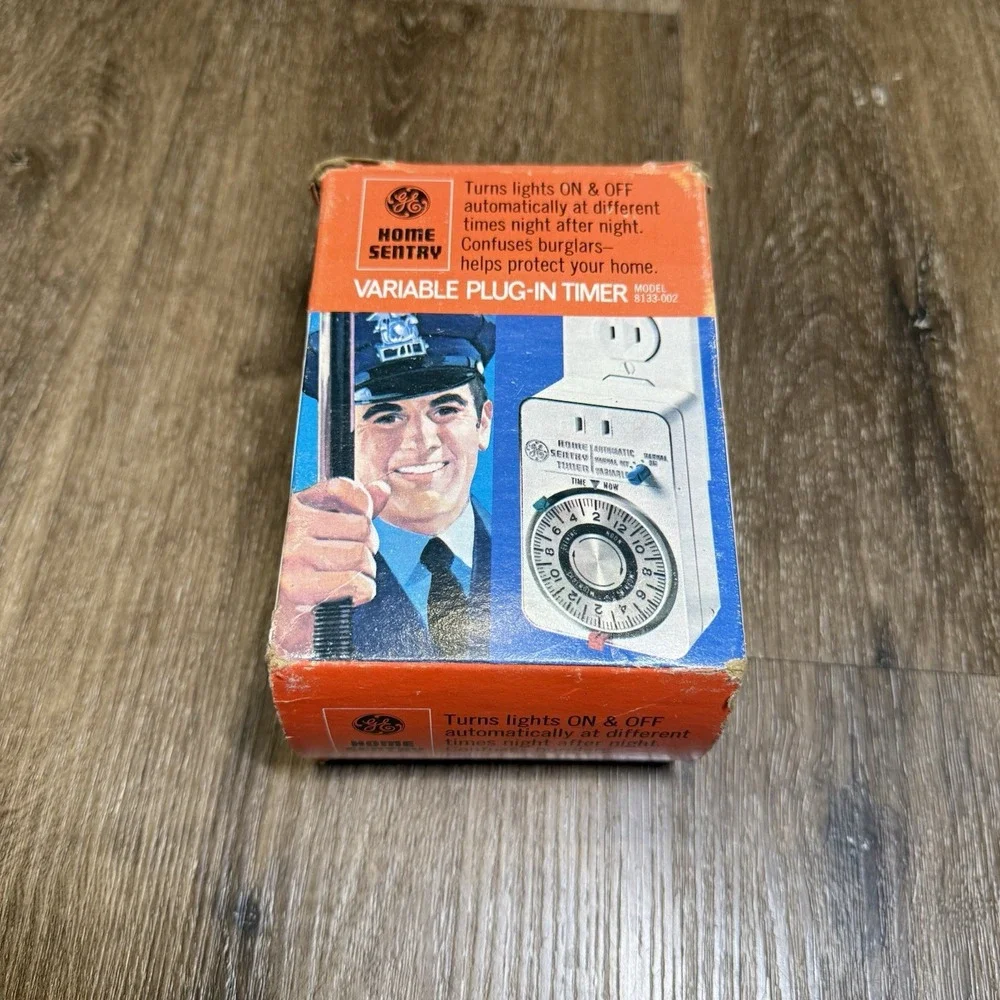 Vintage GE Home Sentry Variable‎ Plug-In Timer Unopened New 1970s 8133-002